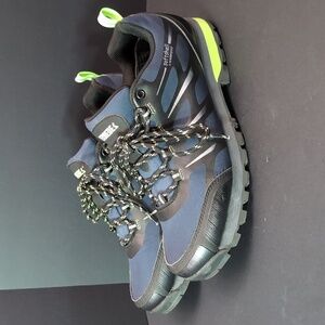 Paredes Waterproof Black/Blue Rubber/Softshell Men's Hiking  Shoes ,Size 11.